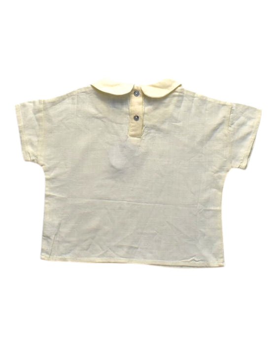 A Ivory Short Sleeve Tops from Donsje in size 2T for girl. (Back View)