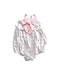 A White Sleeveless Rompers from The Beaufort Bonnet Company in size 0-3M for girl. (Back View)