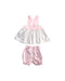 A Pink Overall Sets from The Beaufort Bonnet Company in size 6-12M for girl. (Back View)