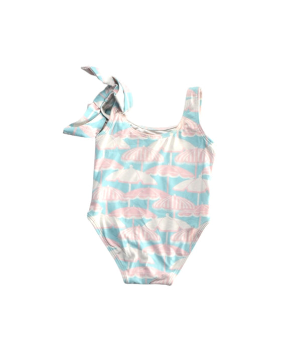 A Pink Swimsuits from The Beaufort Bonnet Company in size 6-12M for girl. (Back View)
