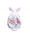 A White Sleeveless Rompers from Classic Whimsy in size 18-24M for girl. (Back View)