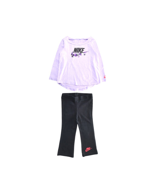 A Purple Leggings Sets from Nike in size 12-18M for girl. (Front View)