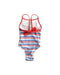 A Multicolour Swimsuits from Little English in size 6-12M for girl. (Back View)