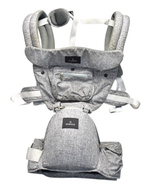 A Grey Baby Carriers from Mimosa in size O/S for boy. (Front View)