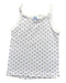 A White Sleeveless Tops from Petit Bateau in size 2T for girl. (Front View)