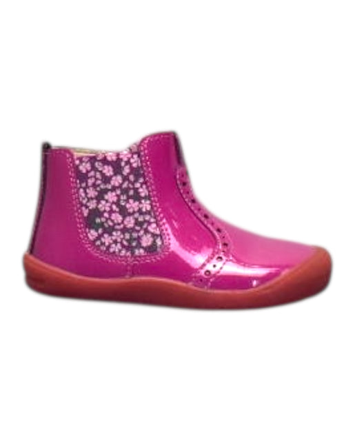 A Pink Booties from Jojo Maman Bébé in size 18-24M for girl. (Front View)