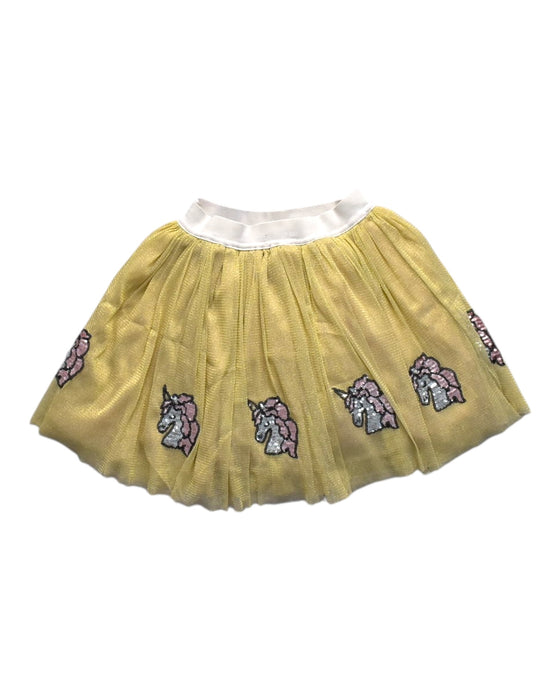 A Yellow Tulle Skirts from Seed in size 8Y for girl. (Back View)