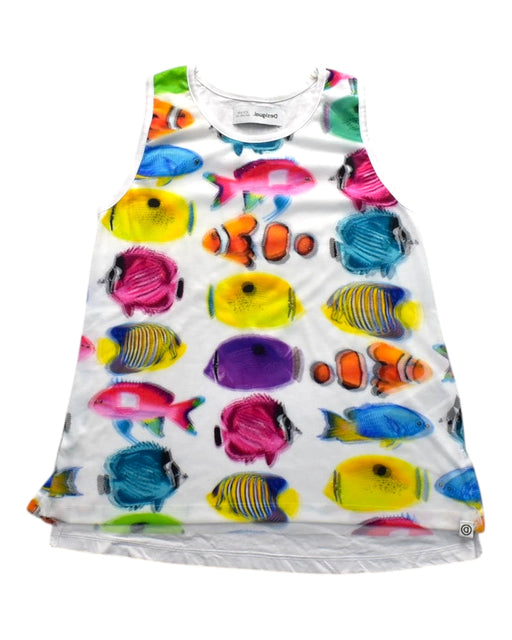 A Multicolour Sleeveless Dresses from Desigual in size 9Y for girl. (Front View)