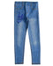 A Blue Jeggings from Desigual in size 7Y for girl. (Front View)