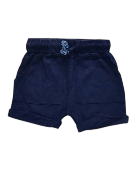 A Navy Shorts from Seed in size 3-6M for boy. (Front View)