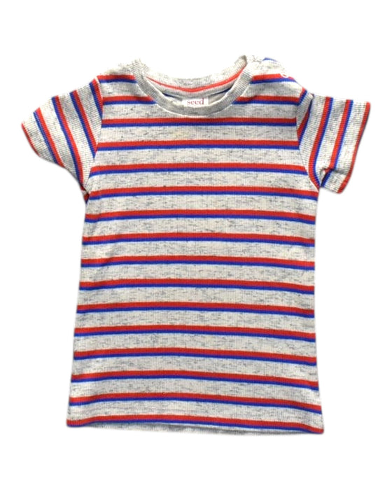 A Multicolour Short Sleeve T Shirts from Seed in size 3-6M for boy. (Front View)
