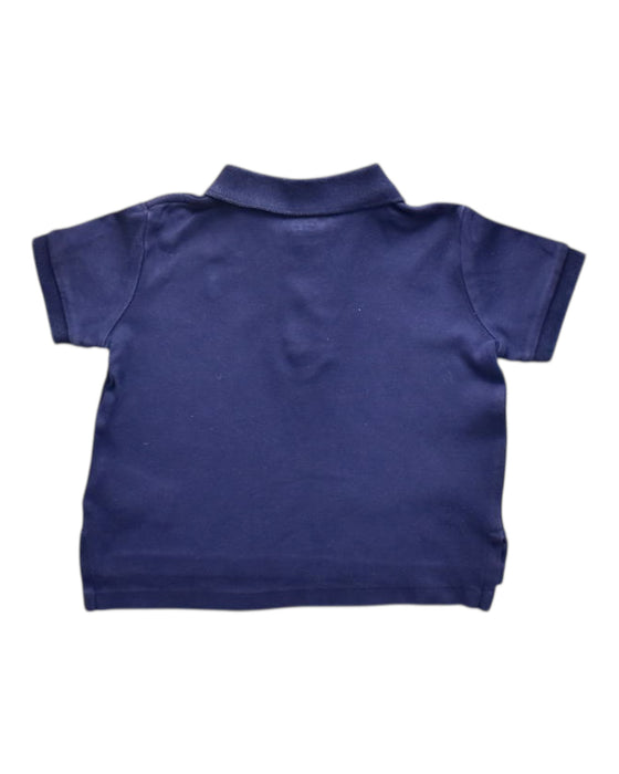 A Navy Short Sleeve Polos from Ralph Lauren in size 6-12M for boy. (Back View)