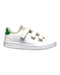 A White Sneakers from Adidas in size 5T for boy. (Front View)