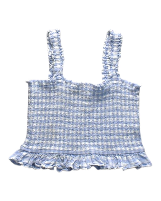 A Blue Sleeveless Tops from Seed in size 12Y for girl. (Front View)