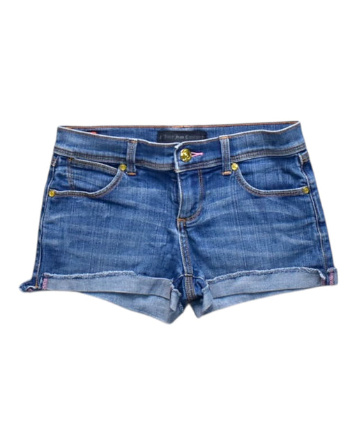 A Blue Shorts from Juicy Couture in size 10Y for girl. (Front View)