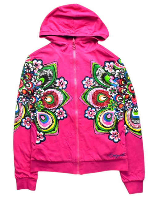 A Multicolour Zippered Sweatshirts from Desigual in size 9Y for girl. (Front View)