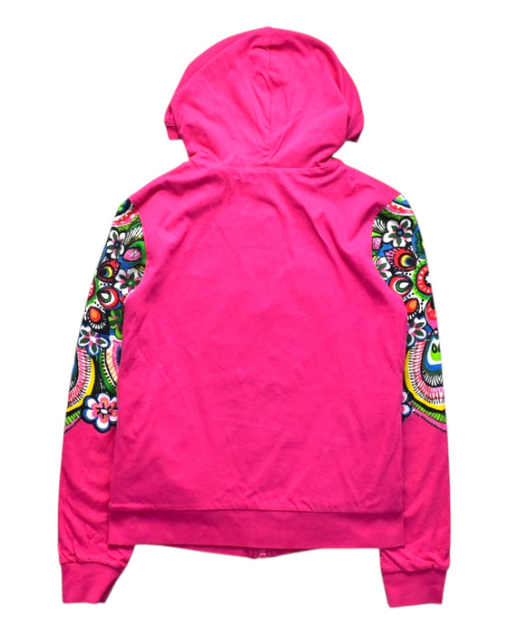 A Multicolour Zippered Sweatshirts from Desigual in size 9Y for girl. (Back View)