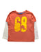 A Orange Long Sleeve T Shirts from Mothercare in size 5T for boy. (Front View)