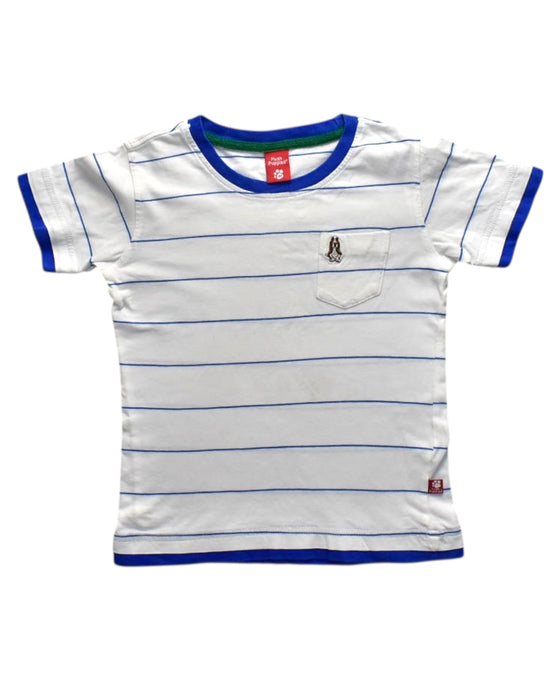 A White Short Sleeve T Shirts from Hush Puppies in size 4T for boy. (Front View)