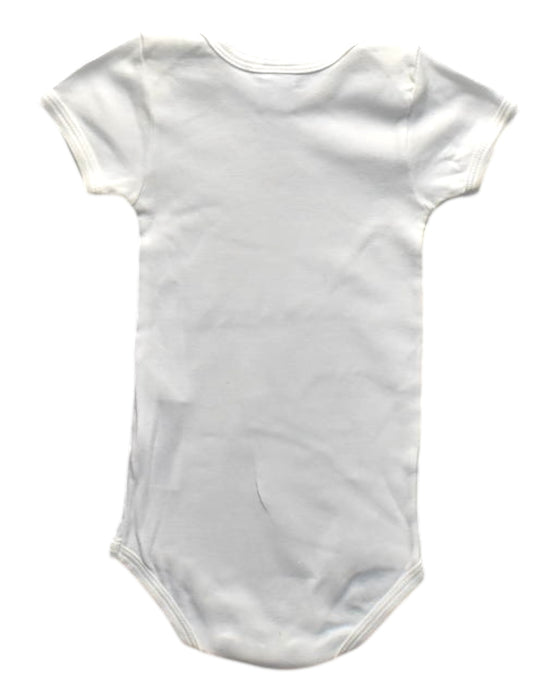 A White Short Sleeve Bodysuits from Petit Bateau in size 12-18M for boy. (Back View)