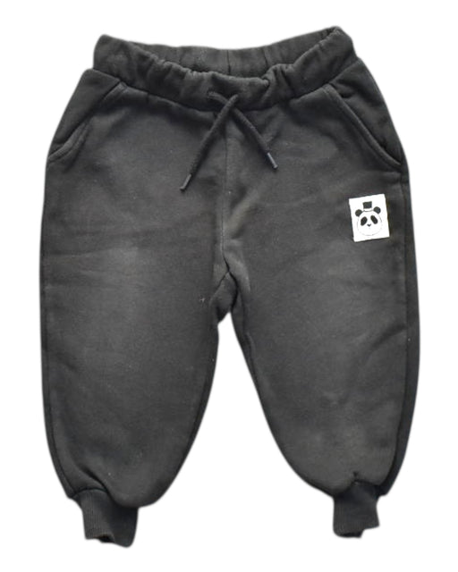 A Black Sweatpants from Mini Rodini in size 12-18M for boy. (Front View)