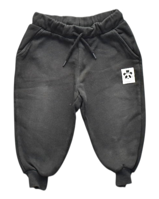 A Black Sweatpants from Mini Rodini in size 12-18M for boy. (Front View)