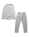 A White Pyjama Sets from Petit Bateau in size 3T for girl. (Back View)