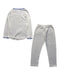 A White Pyjama Sets from Petit Bateau in size 3T for girl. (Back View)