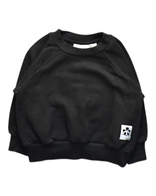 A Black Crewneck Sweatshirts from Mini Rodini in size 12-18M for boy. (Front View)