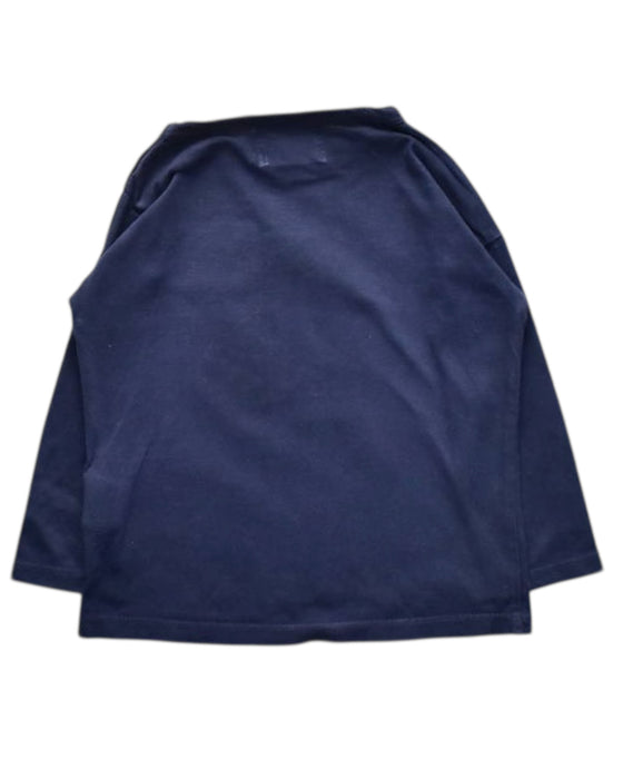 A Navy Long Sleeve T Shirts from Bobo Choses in size 6-12M for boy. (Back View)