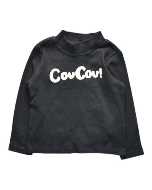 A Black Long Sleeve T Shirts from Mini Rodini in size 3T for boy. (Front View)