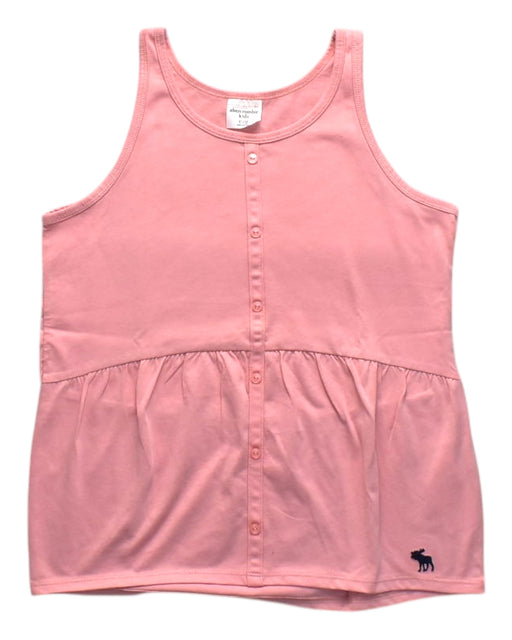 A Pink Sleeveless Tops from Abercrombie & Fitch in size 11Y for girl. (Front View)