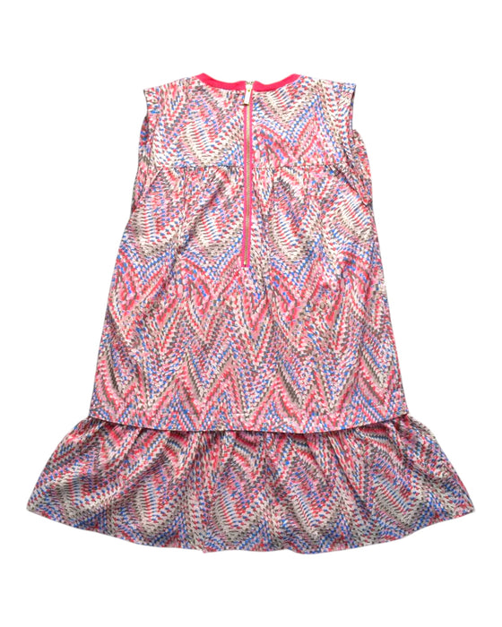 A Multicolour Sleeveless Dresses from Imoga in size 12Y for girl. (Back View)