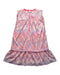 A Multicolour Sleeveless Dresses from Imoga in size 12Y for girl. (Back View)