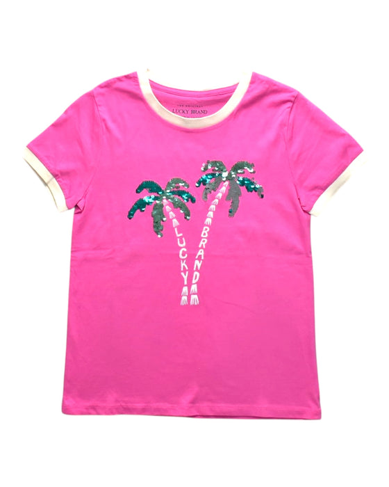 A  Short Sleeve Tops from Lucky Brand in size 12Y for girl. (Front View)