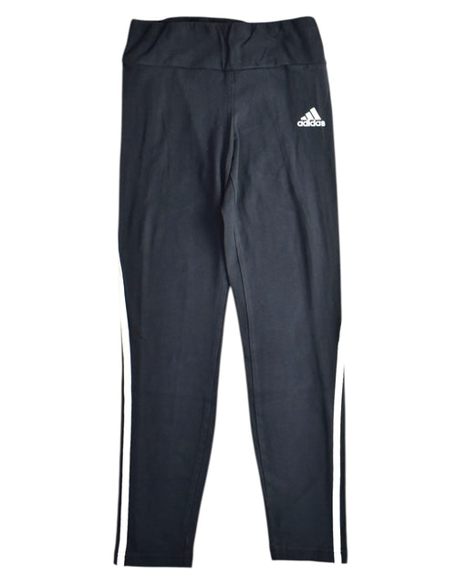 A Black Leggings from Adidas in size 12Y for girl. (Front View)