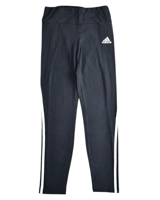 A Black Leggings from Adidas in size 12Y for girl. (Front View)
