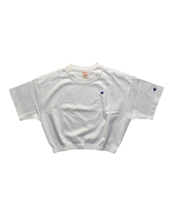 A White Short Sleeve T Shirts from Champion in size 12Y for girl. (Front View)