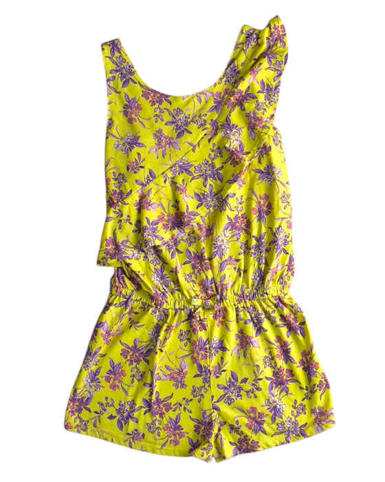 A Yellow Sleeveless Rompers from Nautica in size 12Y for girl. (Front View)