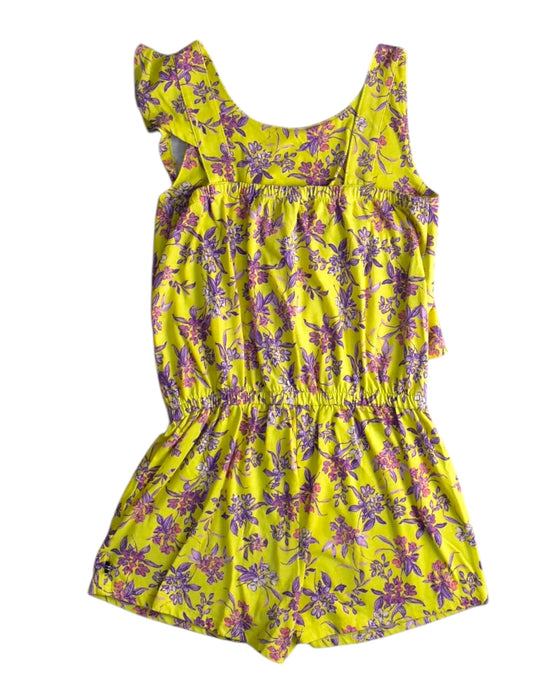 A Yellow Sleeveless Rompers from Nautica in size 12Y for girl. (Back View)