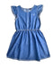 A Blue Sleeveless Dresses from Nautica in size 12Y for girl. (Front View)