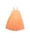 A Peach Sleeveless Dresses from Seed in size 9Y for girl. (Back View)