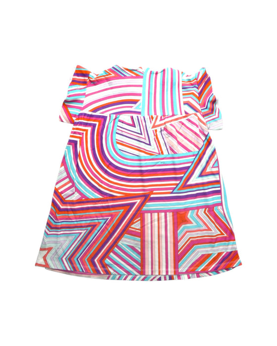 A Multicolour Short Sleeve Dresses from Emilio Pucci in size 8Y for girl. (Back View)