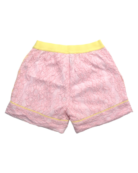 A Pink Shorts from MiMiSol in size 10Y for girl. (Back View)