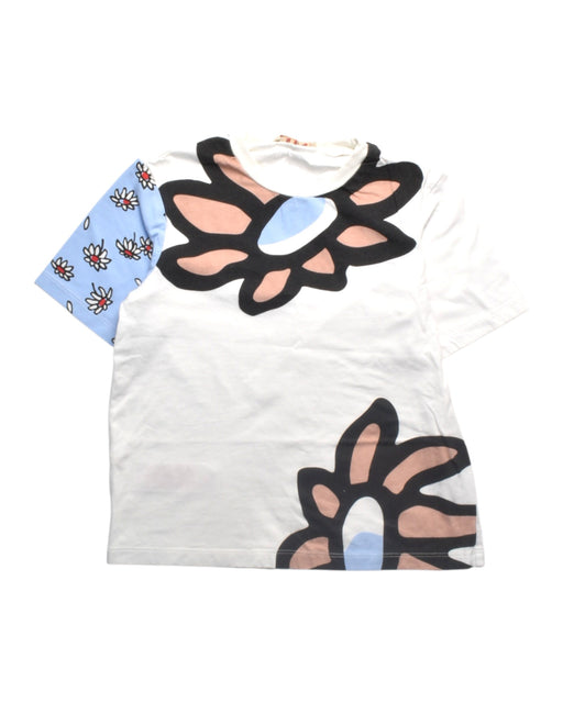 A Multicolour Short Sleeve T Shirts from Marni in size 8Y for girl. (Front View)