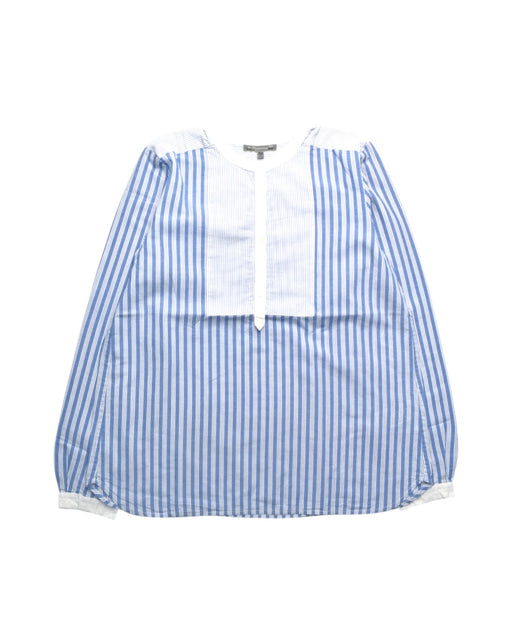 A Blue Long Sleeve Shirts from Bonpoint in size 14Y for boy. (Front View)