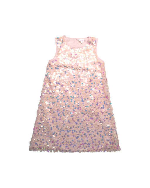 A Pink Sleeveless Dresses from Seed in size 10Y for girl. (Front View)