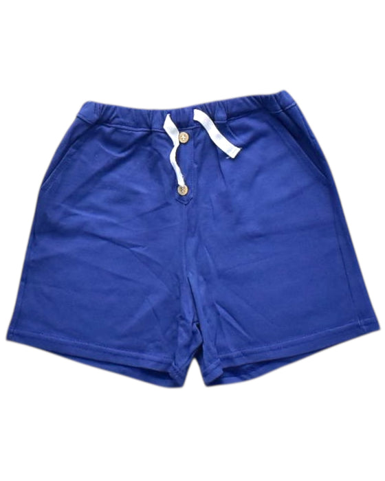 A Blue Shorts from Babidu in size 5T for boy. (Front View)
