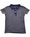 A Blue Short Sleeve Polos from Bonton in size 4T for boy. (Front View)