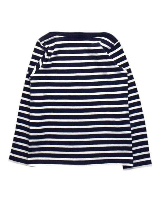 A Navy Long Sleeve T Shirts from Petit Bateau in size 6T for boy. (Back View)